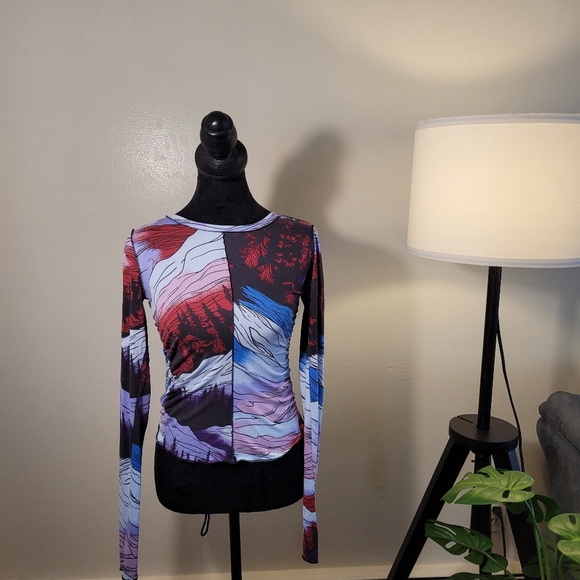 Free People Movement Right On Run Colorful Long Sleeve Size Large And XS - Picture 8 of 15